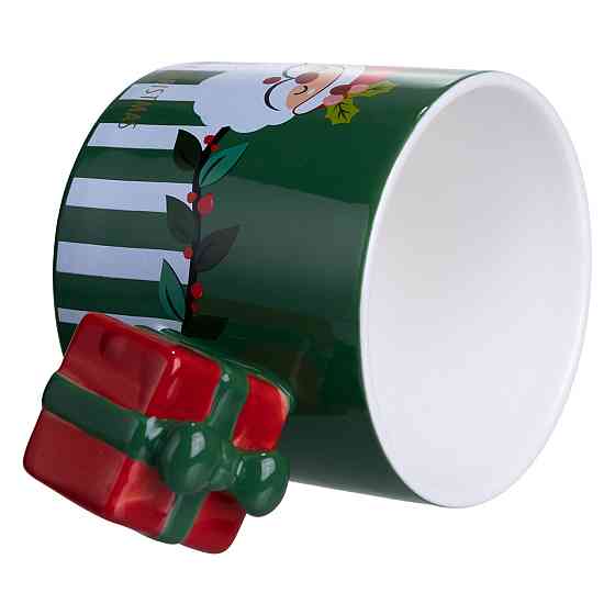 Чашка порцелянова новорічна Merry Christmas 400 (мл) Зелена Yiwu FM-CS-49GR Київ