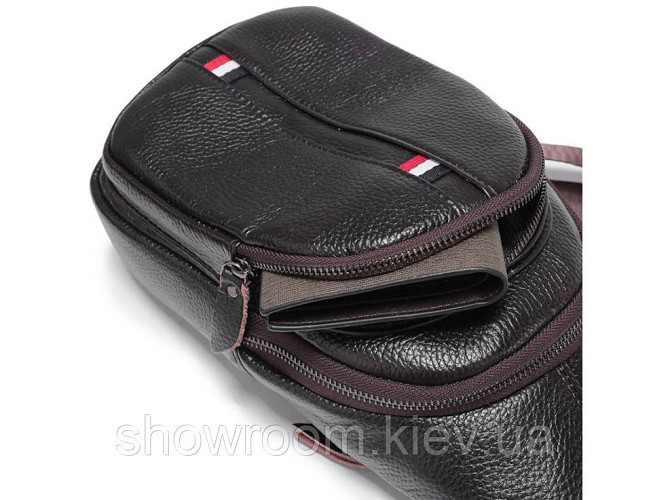 Чоловічі сумки на груди (слінг) Leather Collection (370) Київ - фото 6