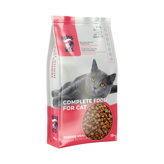 Сухий корм для кішок МіС Кіс Ніжна телятина 10 кг Вінниця