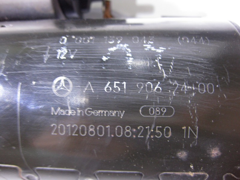 Mercedes-Benz  A6519062400 Стартер для двигуна OM651 R4 2.2 cdi E-Class W212 S-Class W221 W222 C-Class W204 W205 ML GLE W166 Одесса - изображение 3