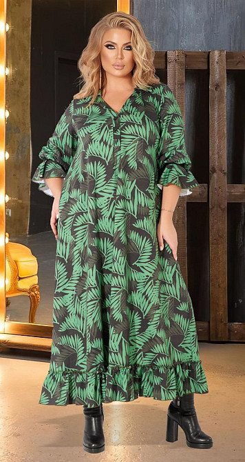 Стильное длинное платье большого размера (56) Киев - изображение 4