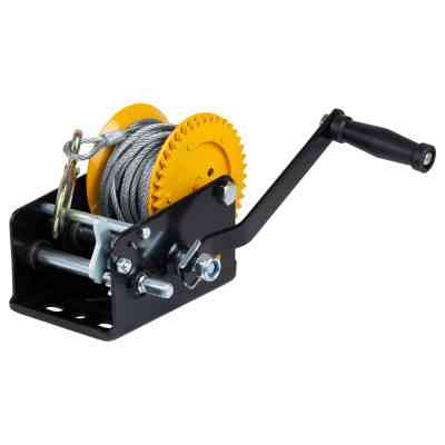 Лебедка Sigma ручная барабанная, стальной трос 10мx5мм, 900кг (6134021) Винница