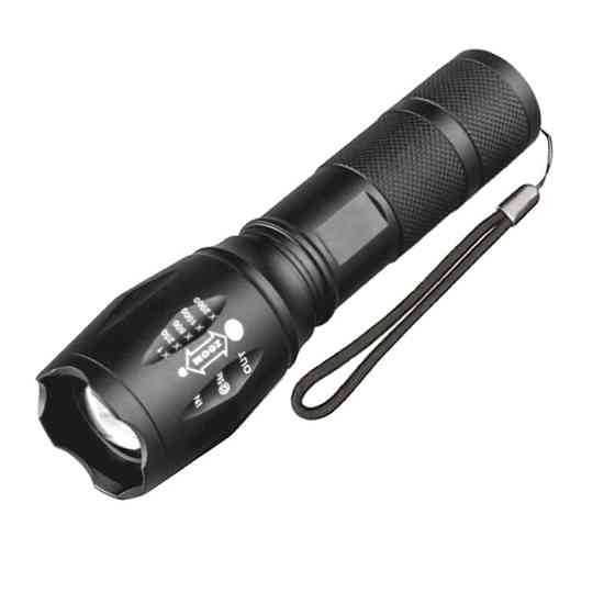 Алюмінієвий ліхтарик з фокусуванням XML-T6 18650 3xААА Smiling Shark A100 Київ