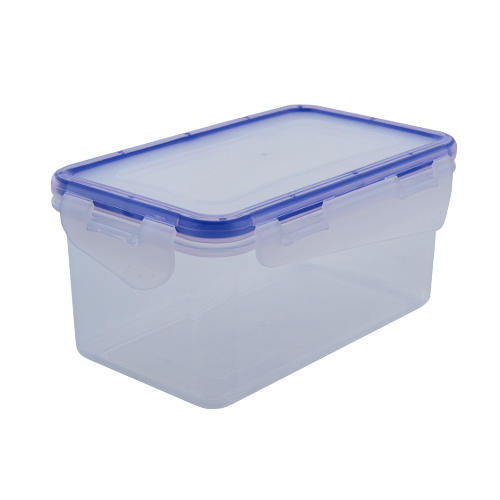 Контейнер для харчових продуктів 2,5л прямокутний з затиском прозорий Алеана Житомир - фото 1