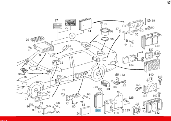 Mercedes-Benz  A1408203789 Аудіопідсилювач S-class W140 Одеса