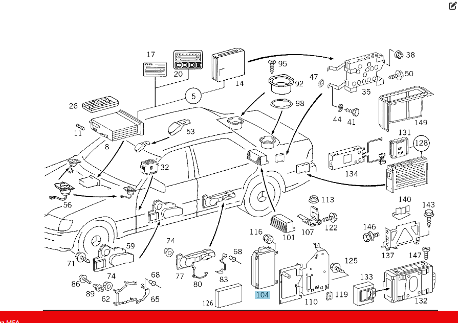 Mercedes-Benz  A1408203789 Аудіопідсилювач S-class W140 Одеса - фото 2