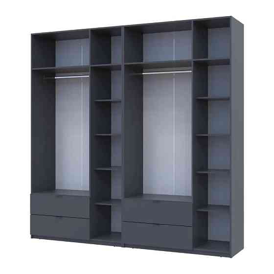 Шафа для одягу Doros Лукас Графіт 3+3 ДСП 240х50х240 DRS-011693 (42005109) Львів