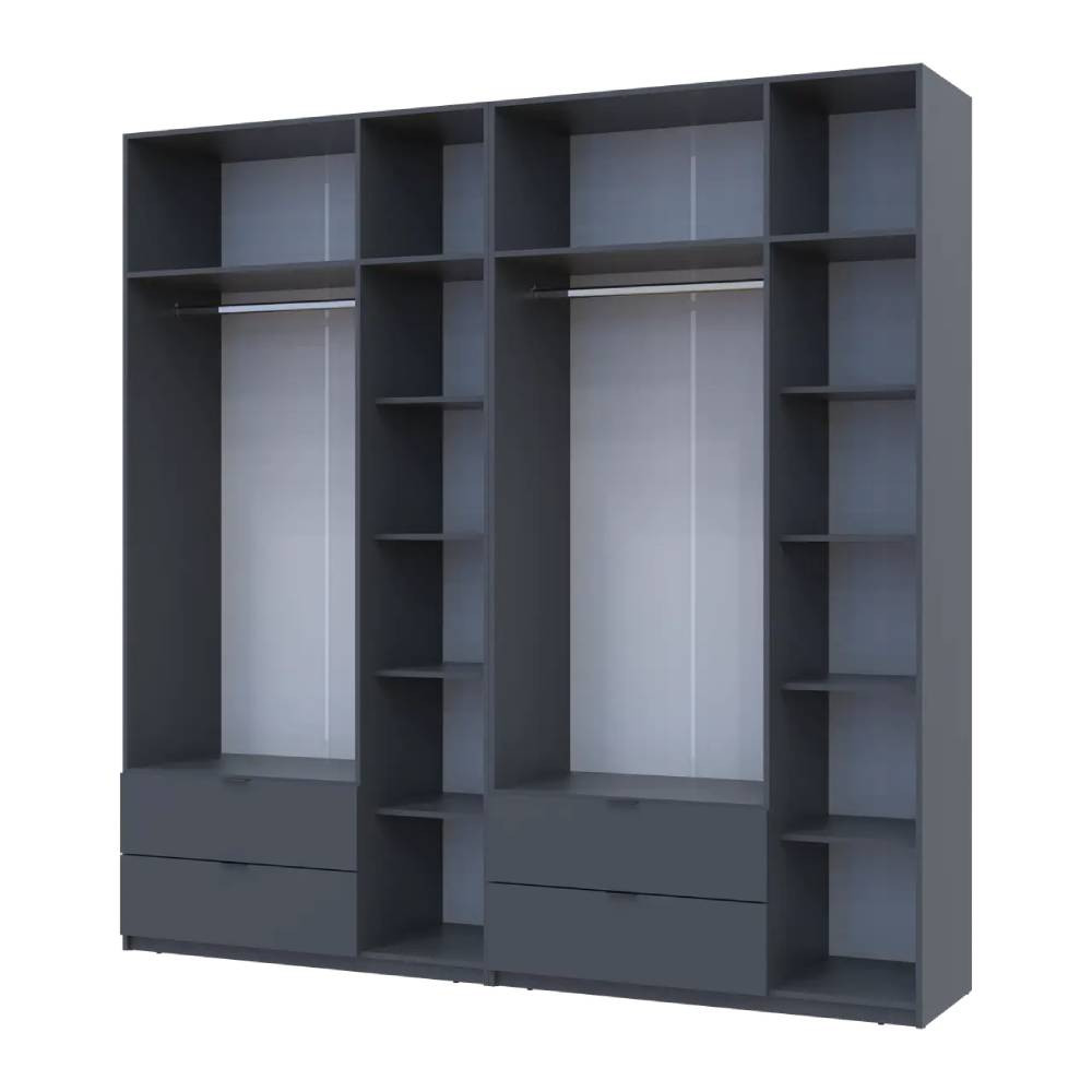 Шафа для одягу Doros Лукас Графіт 3+3 ДСП 240х50х240 DRS-011693 (42005109) Львів - фото 4