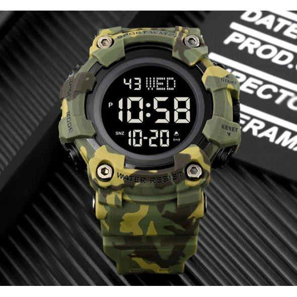 Тактические водостойкие кварцевые часы Skmei Kamo Green Киев - изображение 5