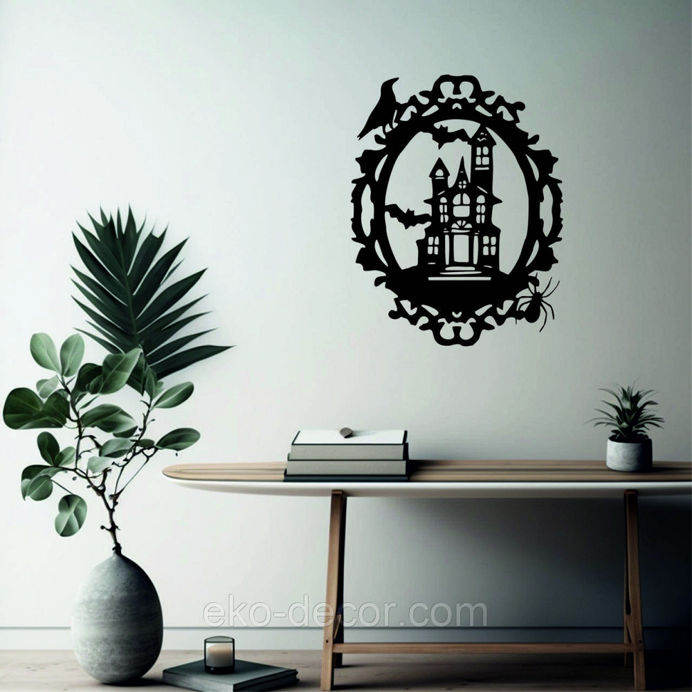 Декоративне настінне Панно «Замок», Декор на стіну 70*54 см, Чорний Київ - фото 8