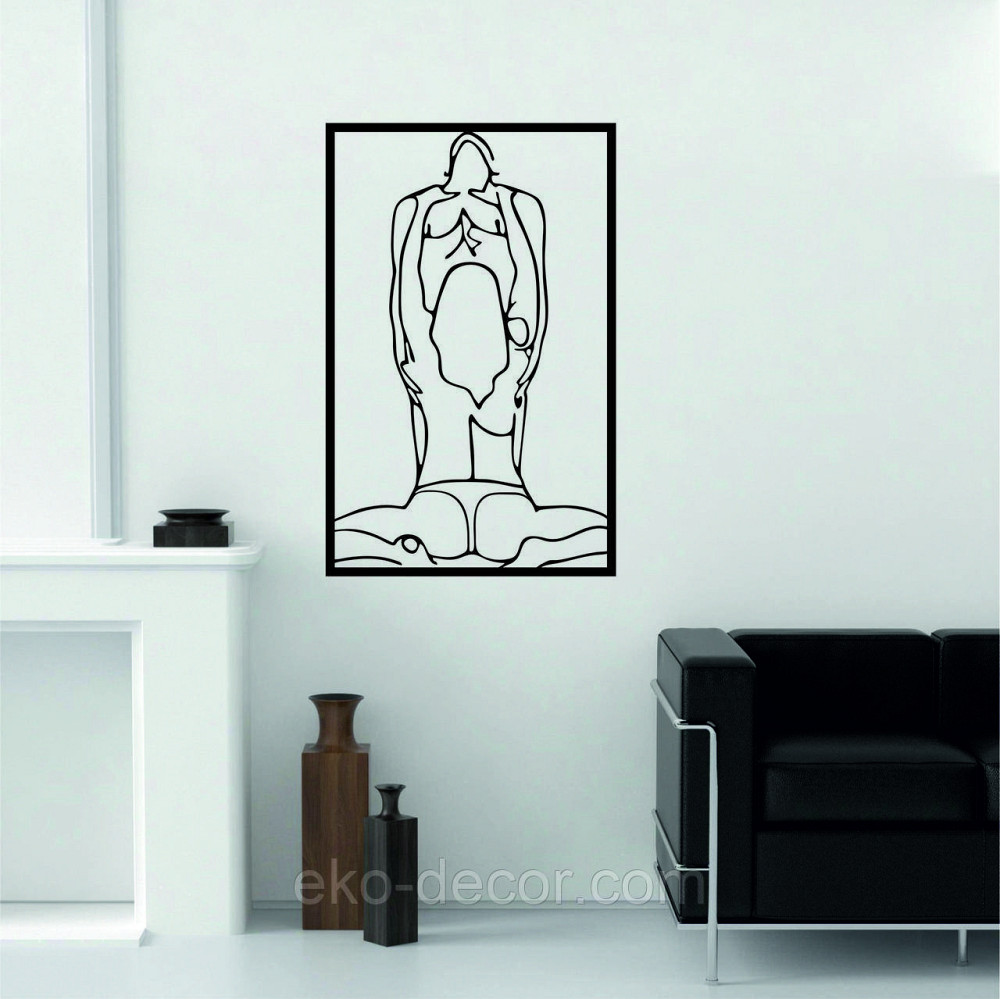 Декоративне настінне Панно «По дорослому 18+», Декор на стіну 110*70 см, Чорний Київ - фото 5