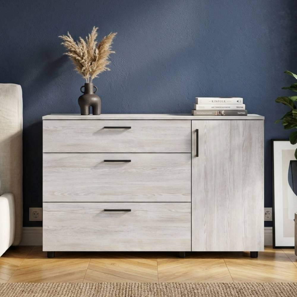 Комод Doros Торн Сосна Натти 3Ш/1Д 135х51.6х80 (DRS-012108) Львов - изображение 1
