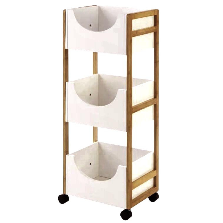 Етажерка для ванної на коліщатах "Дакертон" кориця-зефір Миколаїв - фото 1