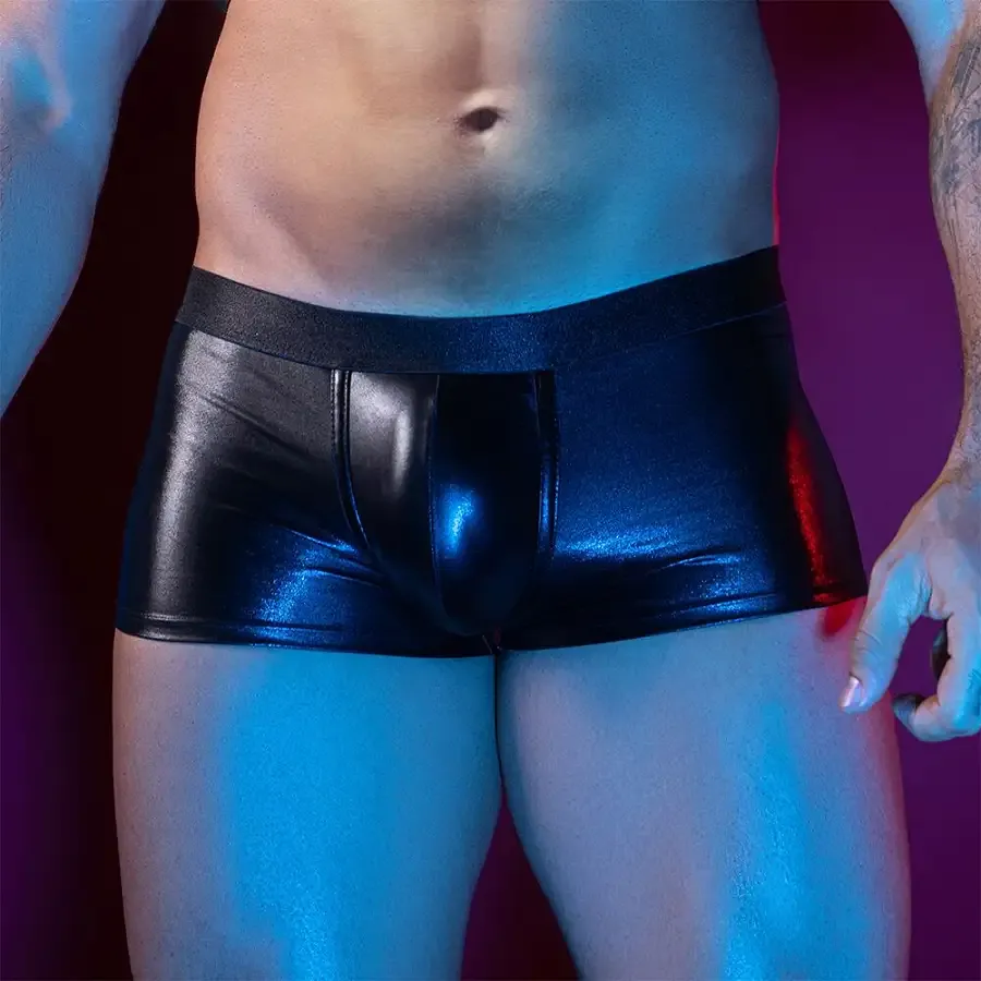 Еротичні чоловічі лакові труси зі шнурівкою JSY 9119T One Size Львов - изображение 1