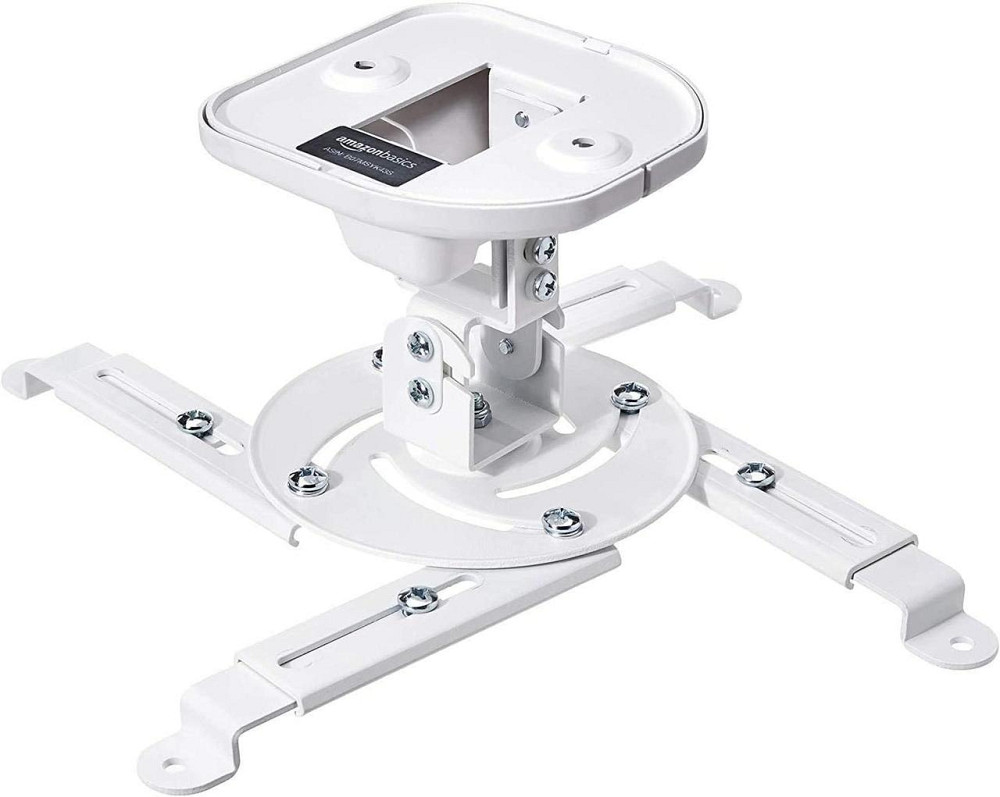 Кронштейн для проектора Amazon Basics Tilting Ceiling/Wall 15kg белый потолочный/настенный регулируемый Киев - изображение 1