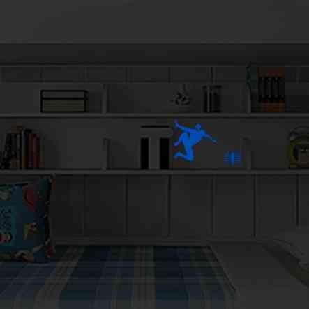 Фосфорная наклейка Человек Паук 10 на 10 см голубой Киев