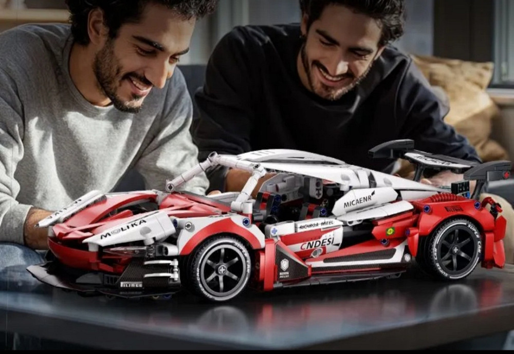 Конструктор Ferrari FXX K 1100 деталей — модель гоночного автомобиля 37 см, спортивная машинка Technic красно-белая Киев - изображение 5