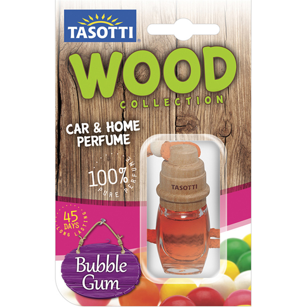 Ароматизатор для авто пробка "Wood" Bubble Gum (Жувальна гумка) 7мл Tasotti Київ - фото 1