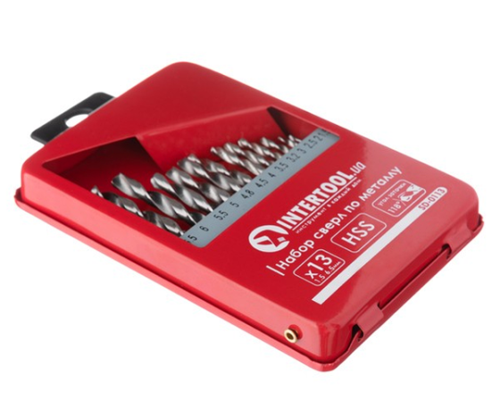 Набор сверл для металла SD-0113 13шт 1,5-6,5 полированная сталь Харьков