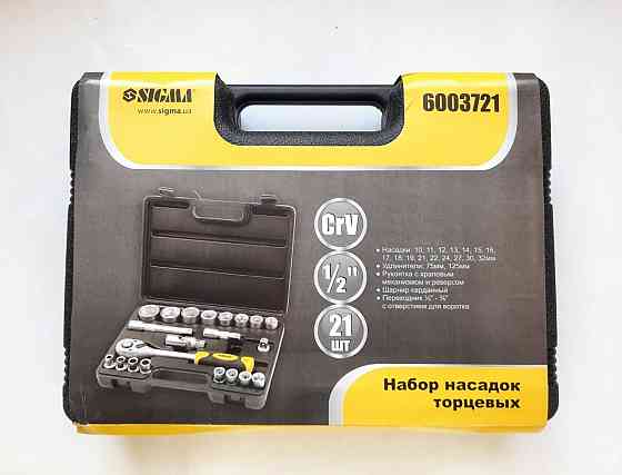 Набір інструментів 21 пр 1/2&quot; Sigma 6003721 Вінниця