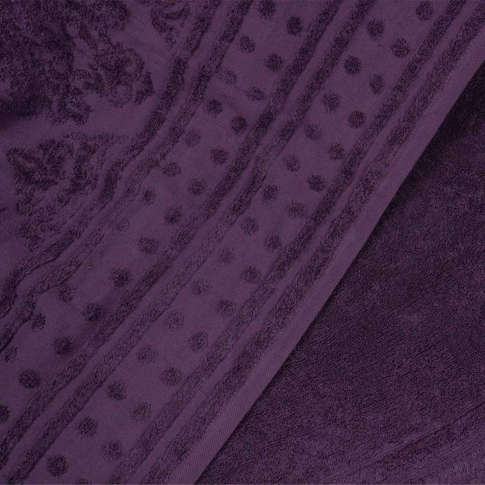 Простирадло-покривало жаккардове махрове 100% Бавовна GM TEXTILE 150x200см 400г/м2 (Виноград) Суми - фото 4