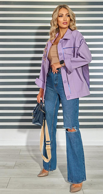 Джинсова куртка з графіті (46) Київ - фото 7