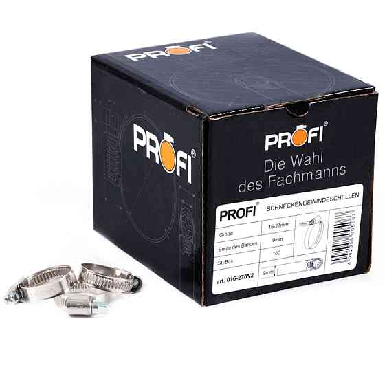 Хомути Profi 16-27/W2, 9мм, 100шт Киев