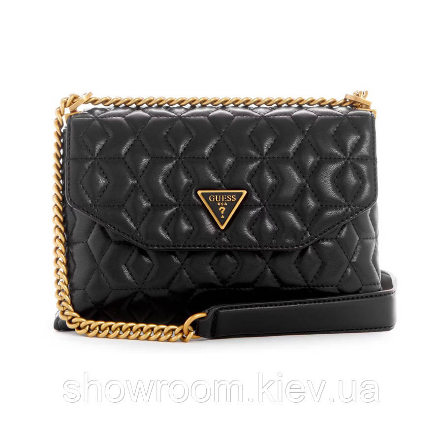 Жіноча сумочка Guess на плече (787080) чорна Київ - фото 4