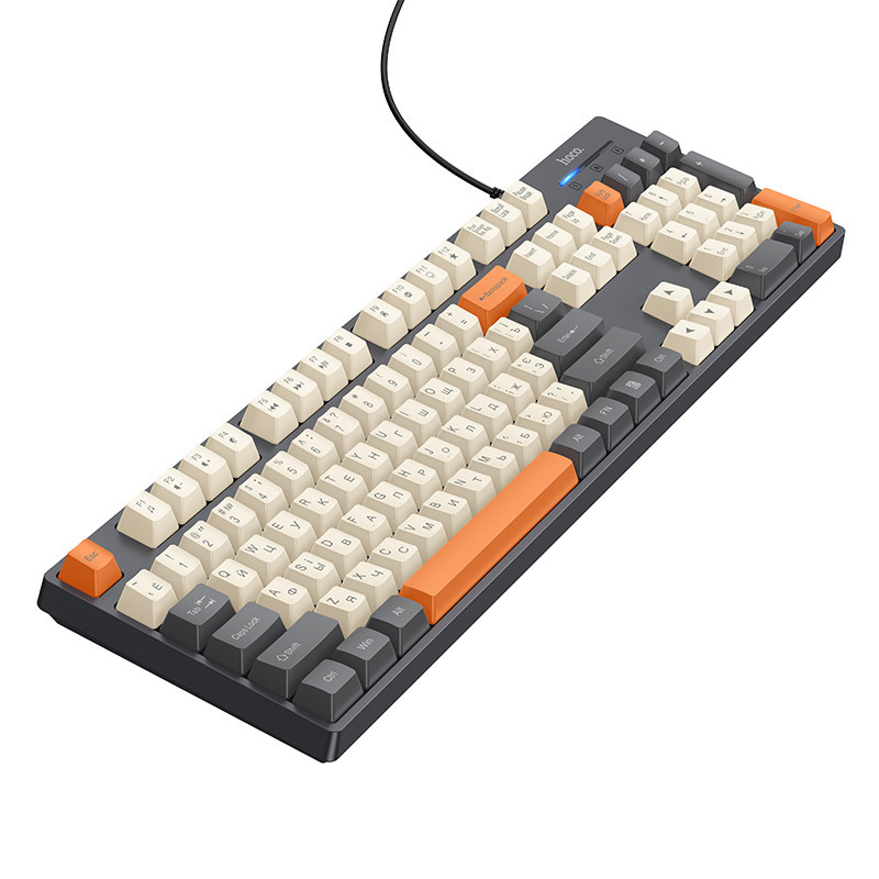 Клавиатура HOCO GM61 Murphy 3-color wired keyboard(Ukrainian version) star gray Одесса - изображение 4