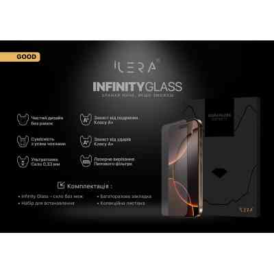 Стекло защитное iLera Infinity iPhone 16 Pro Max (ILIN16PRMX) Винница
