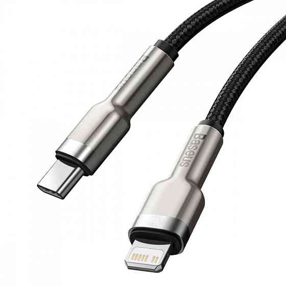 Кабель Baseus Cafule Metal Type-C to Lightning PD 20W 2м черный Львов