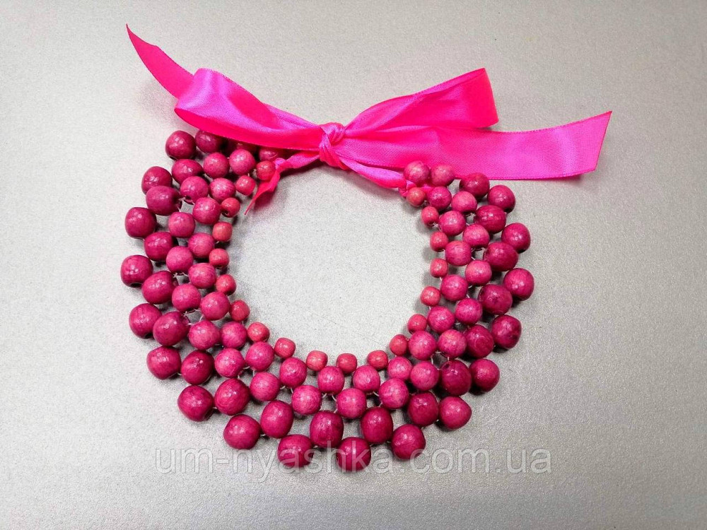 Намисто кольє під вишиванку малинове Кривий Ріг - фото 4