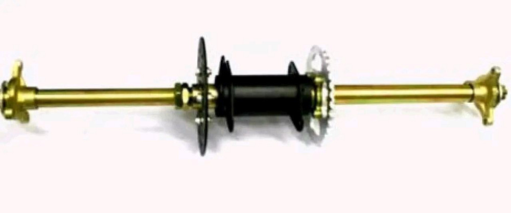 Вісь колеса заднього квадроцикл 027-19 (кріплення, зірка, диск торм, маточини) (комплект 19шт) 740мм Мукачево - фото 1