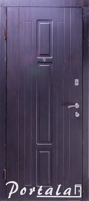 Двери уличные, серия Элегант, модель Нью-Йорк, двухцветная, гнутый профиль, 2 контура уплотнения, 2 замка Киев - изображение 1