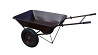 Тачка садово-будівельна Garden Joys 390, 150 л, 390 кг, шоколадна