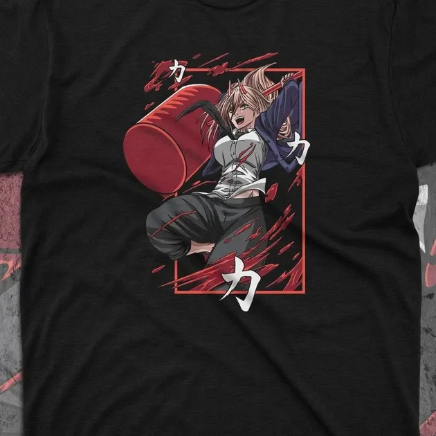 Футболка для підлітка хлопчика з принтом Человек Бензопила Power 2 Розмір 160 Anime10479 Дніпро - фото 4