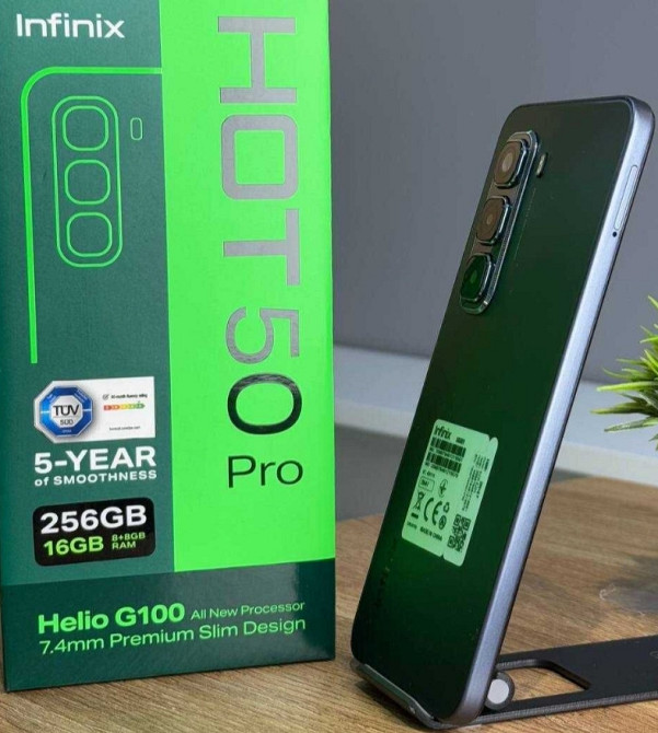 Смартфон Infinix Hot 50 Pro 8/256Gb. NFC 120Hz. Black. Киев - изображение 2