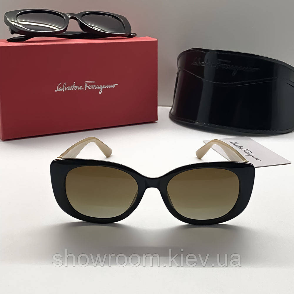 Женские брендовые солнцезащитные очки с градиентом (2887) Киев - изображение 2