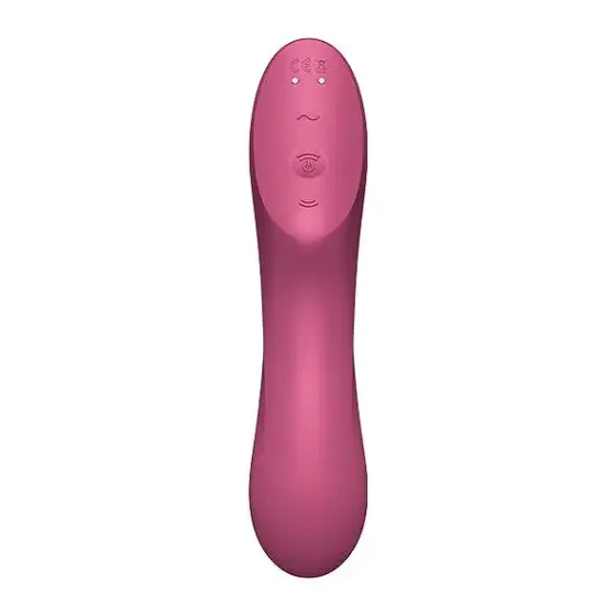 Вакуумний стимулятор із вібрацією Satisfyer Curvy Trinity 3 Red Львів