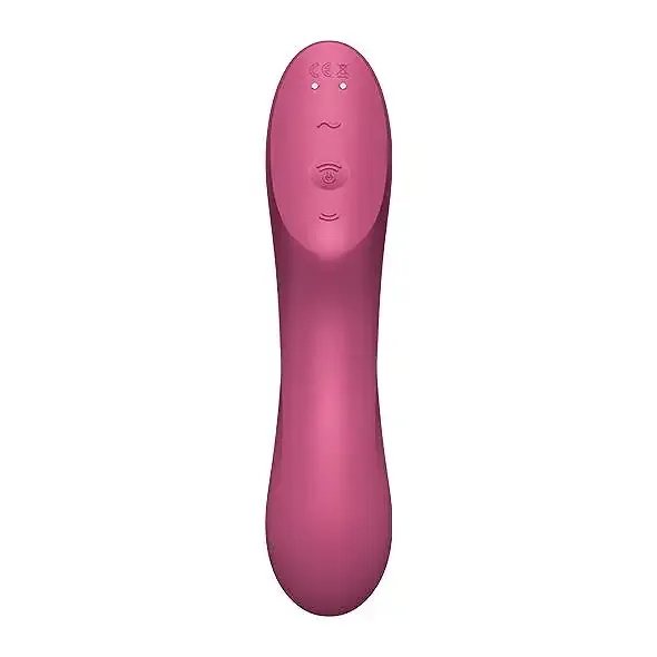 Вакуумний стимулятор із вібрацією Satisfyer Curvy Trinity 3 Red Львів - фото 4