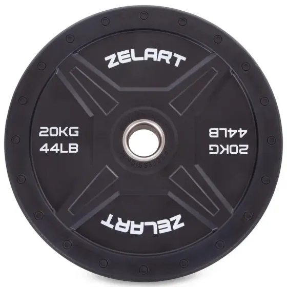 Диск бамперний для кросфіта 20 кг Zelart TA-2258-20 Київ