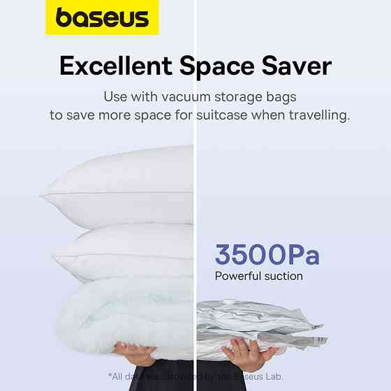 Портативний насос  для матраців Baseus PocketGo Portable Air Pump Stellar White Киев