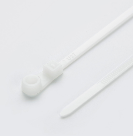 Хомут пластиковий 4,0*150мм з кільцем білий 100шт/уп APRO Житомир