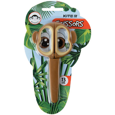 Ножницы Kite детские в футляре Monkey, 13 см (K21-017-03) Винница - изображение 1