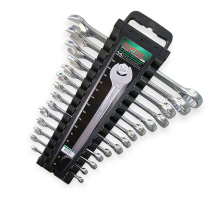 Набор ключей рожково-накидных 6-24 мм 14 шт (планшет) Мукачево - изображение 1