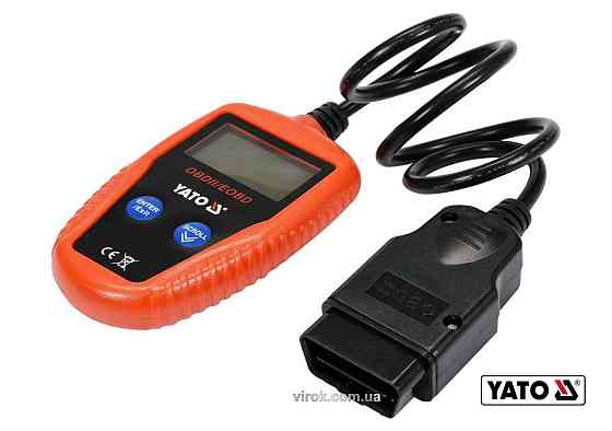 Тестер діагностичний OBD2 автомобіля YATO з LCD-дисплеєм [10] Одеса
