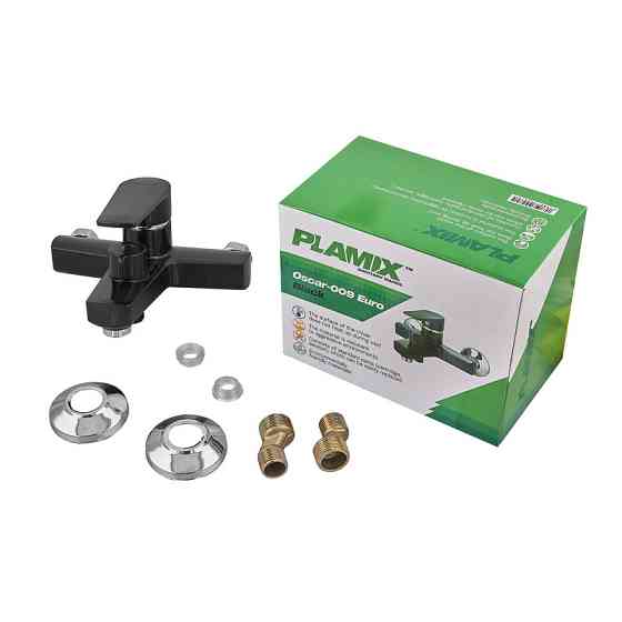 Змішувач для ванни Plamix Oscar-009 Euro Black (без шланга та лійки) (PM0642) ( 33972 ) Харьков