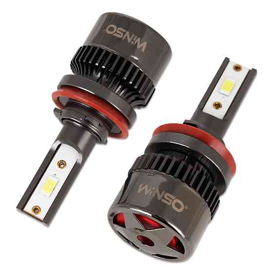 Автолампа Winso LED H8/H11/H16 12/24V 50Вт 5000Лм 6500K CSP3570 2шт Львів