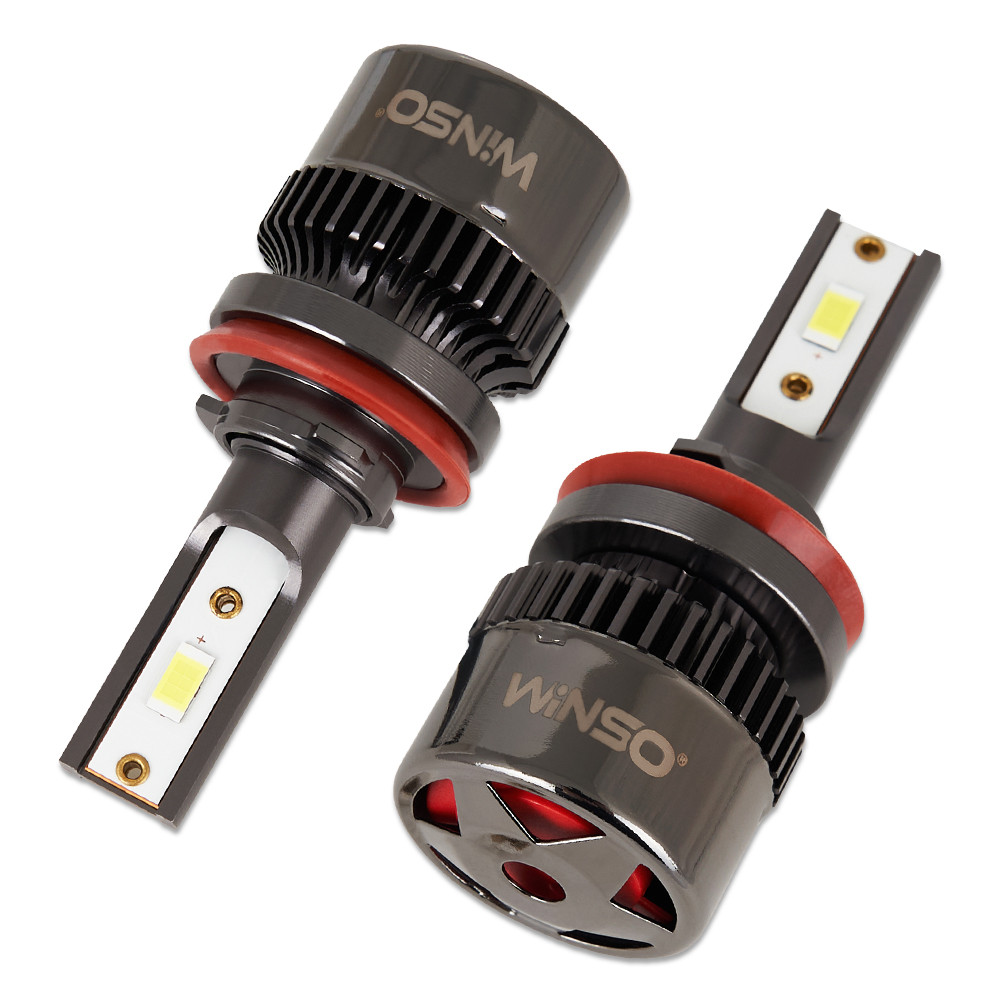 Автолампа Winso LED H8/H11/H16 12/24V 50Вт 5000Лм 6500K CSP3570 2шт Львів - фото 5