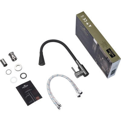 Смеситель Kroner Klassisch-PVD031BLK (CV035373) Винница - изображение 8